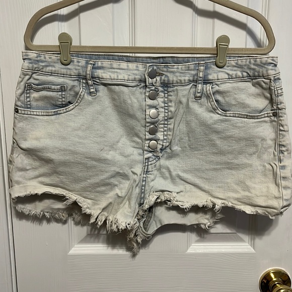 Light Wash Denim Shorts